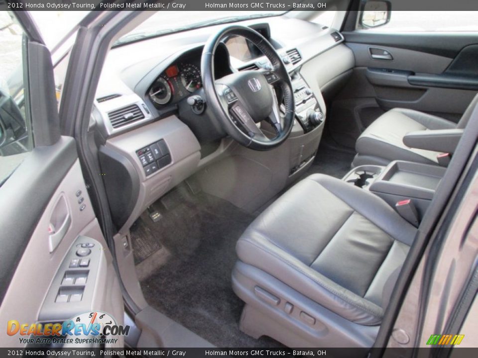 2012 Honda Odyssey Touring Polished Metal Metallic / Gray Photo #5