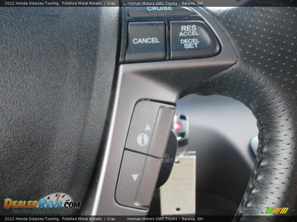 2012 Honda Odyssey Touring Polished Metal Metallic / Gray Photo #16