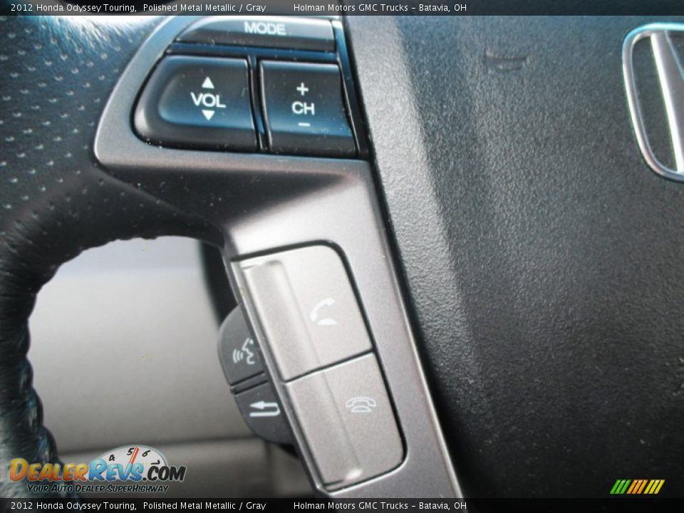 2012 Honda Odyssey Touring Polished Metal Metallic / Gray Photo #17