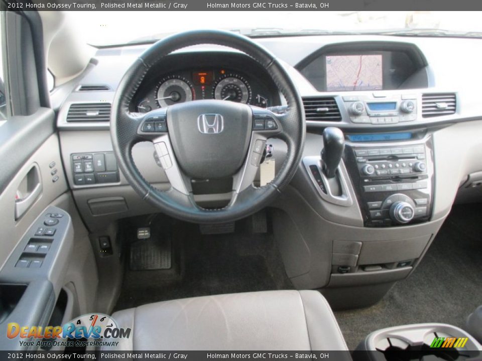 2012 Honda Odyssey Touring Polished Metal Metallic / Gray Photo #24