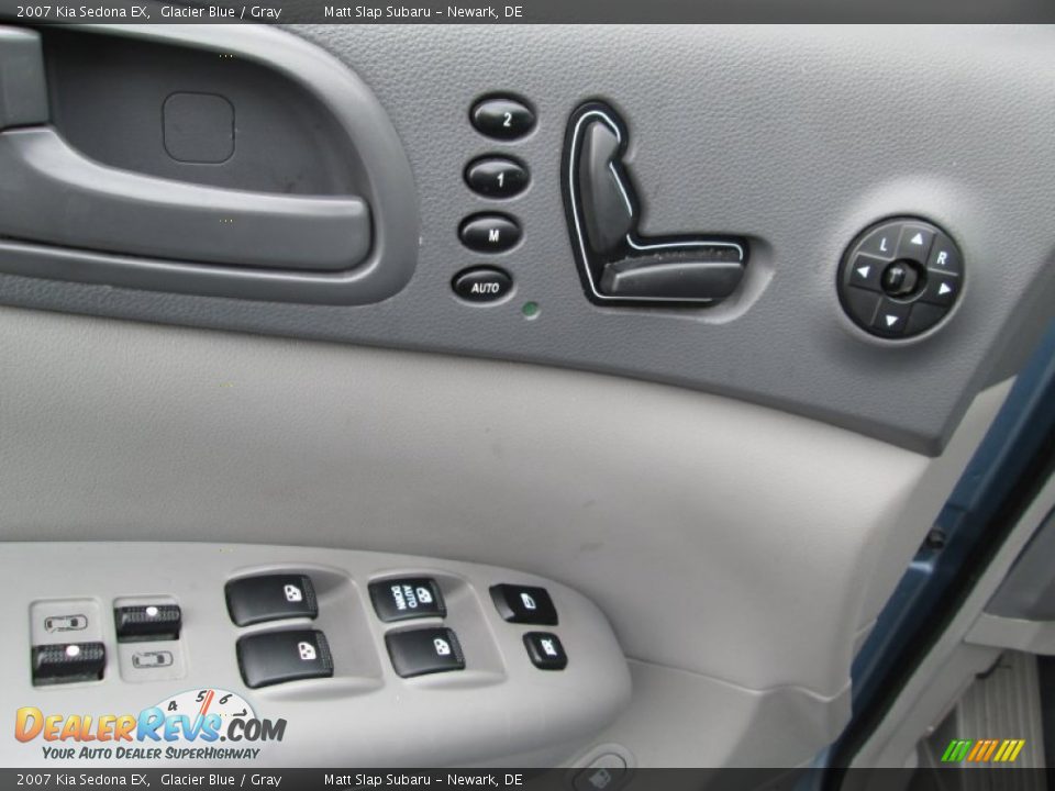 2007 Kia Sedona EX Glacier Blue / Gray Photo #13