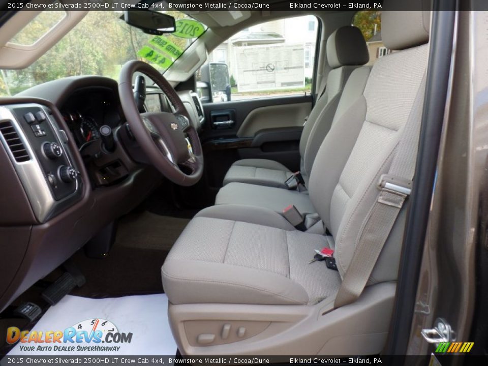 Cocoa/Dune Interior - 2015 Chevrolet Silverado 2500HD LT Crew Cab 4x4 Photo #17