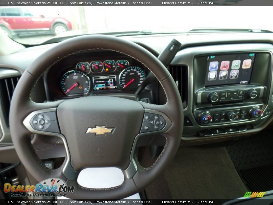 Dashboard of 2015 Chevrolet Silverado 2500HD LT Crew Cab 4x4 Photo #19