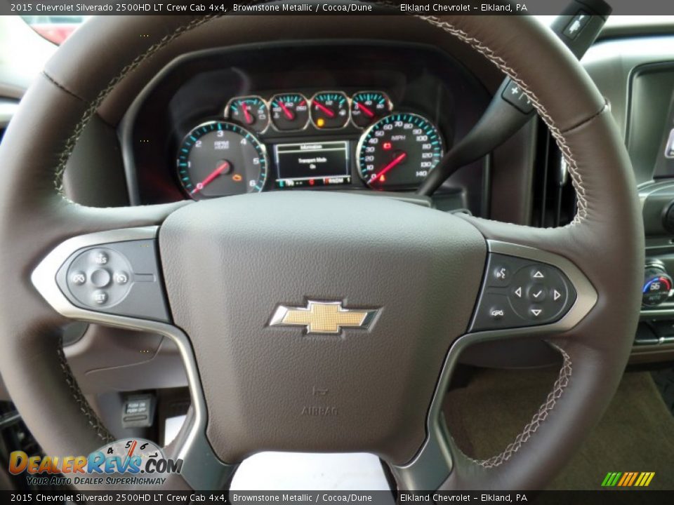 2015 Chevrolet Silverado 2500HD LT Crew Cab 4x4 Steering Wheel Photo #20