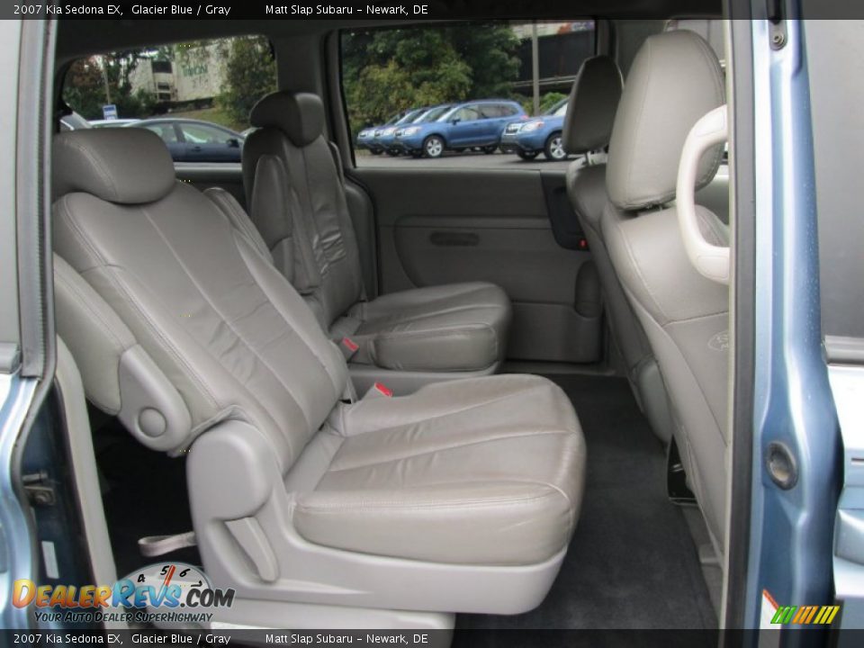 2007 Kia Sedona EX Glacier Blue / Gray Photo #18