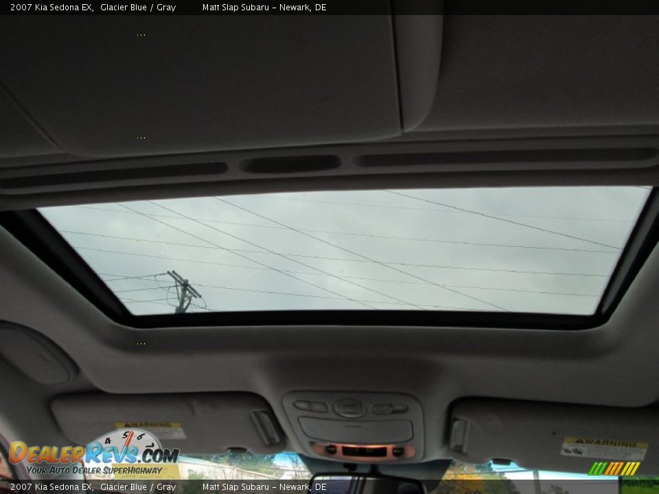 2007 Kia Sedona EX Glacier Blue / Gray Photo #21