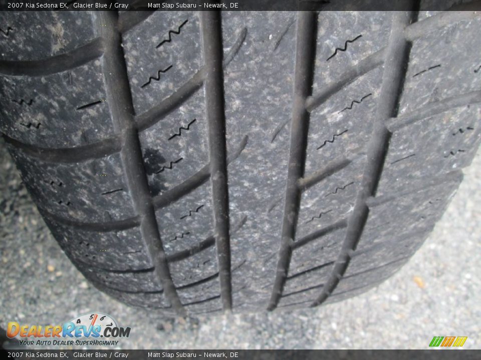 2007 Kia Sedona EX Glacier Blue / Gray Photo #24