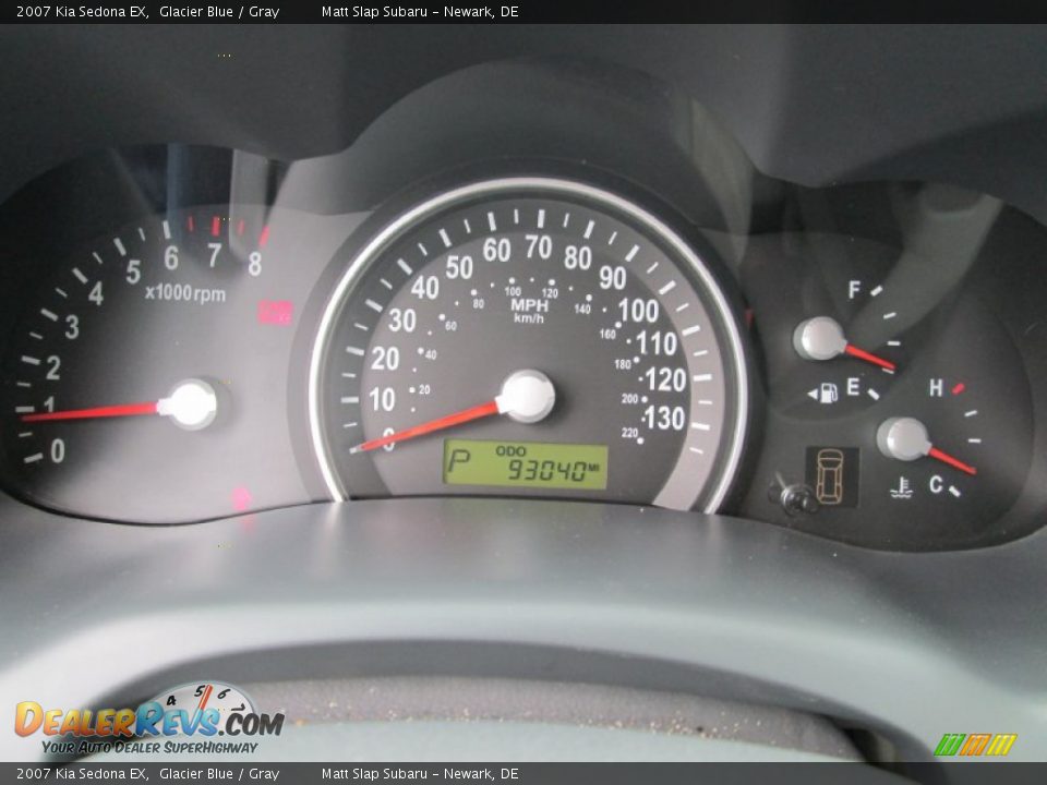 2007 Kia Sedona EX Glacier Blue / Gray Photo #28