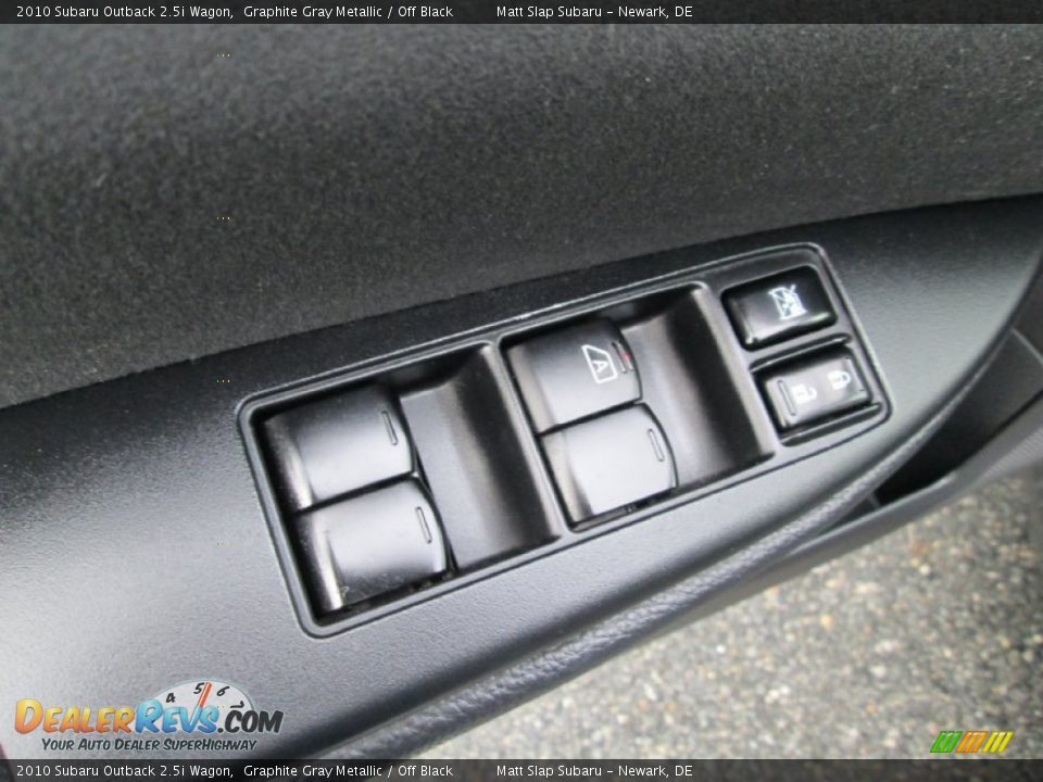 2010 Subaru Outback 2.5i Wagon Graphite Gray Metallic / Off Black Photo #13