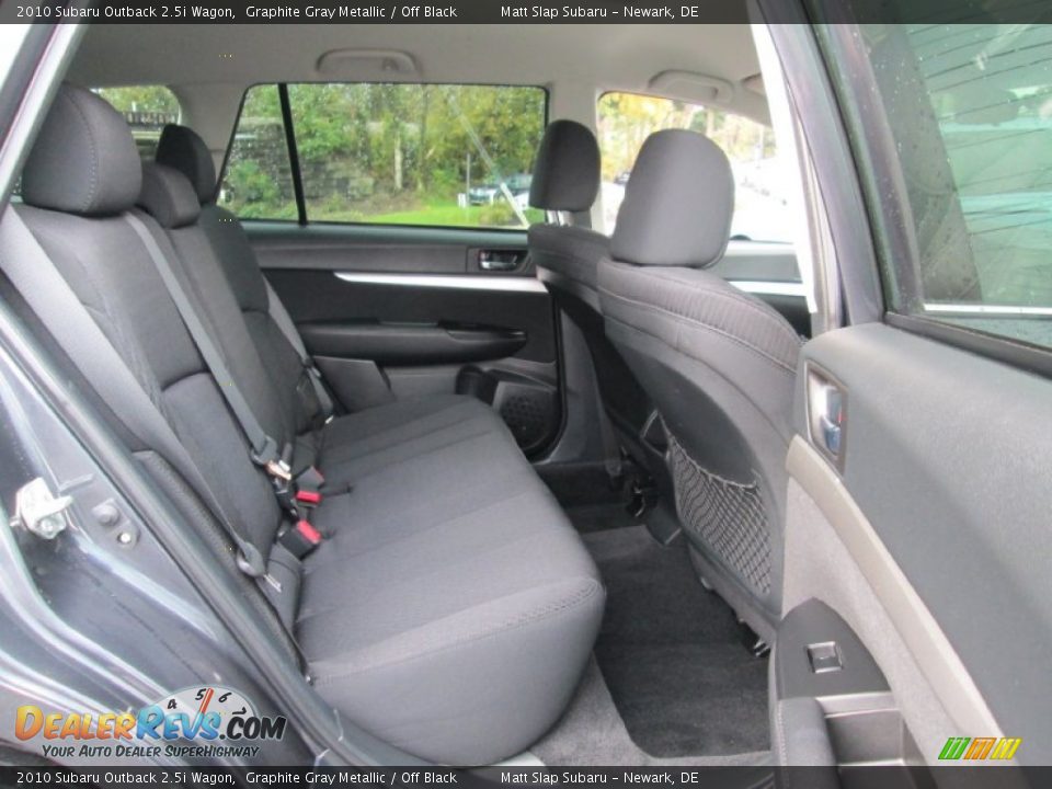 2010 Subaru Outback 2.5i Wagon Graphite Gray Metallic / Off Black Photo #18
