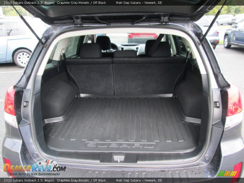 2010 Subaru Outback 2.5i Wagon Graphite Gray Metallic / Off Black Photo #19