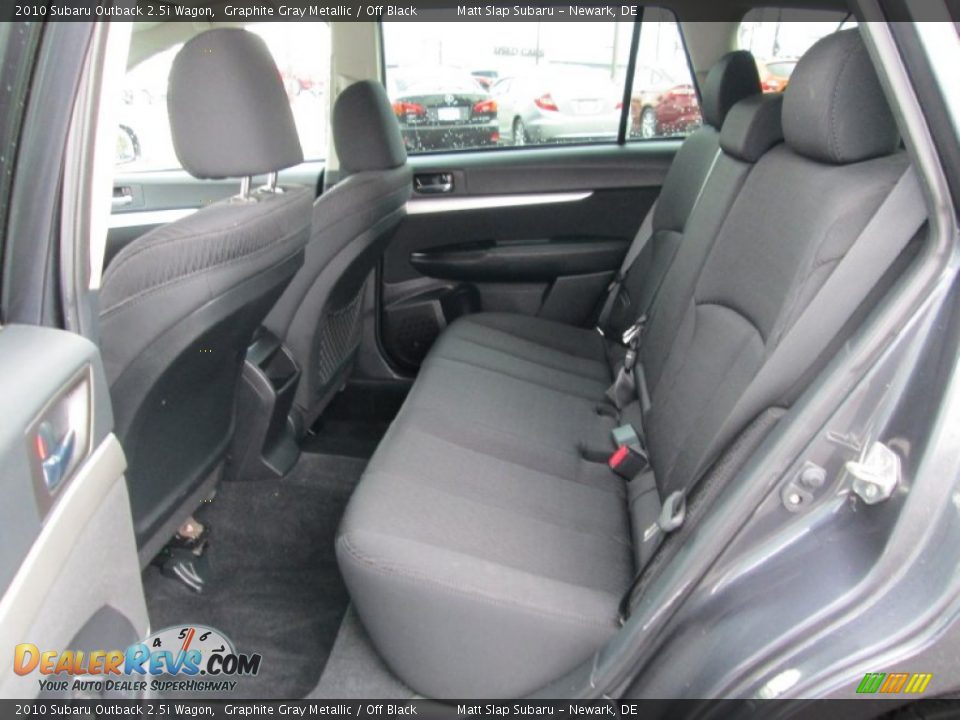 2010 Subaru Outback 2.5i Wagon Graphite Gray Metallic / Off Black Photo #20
