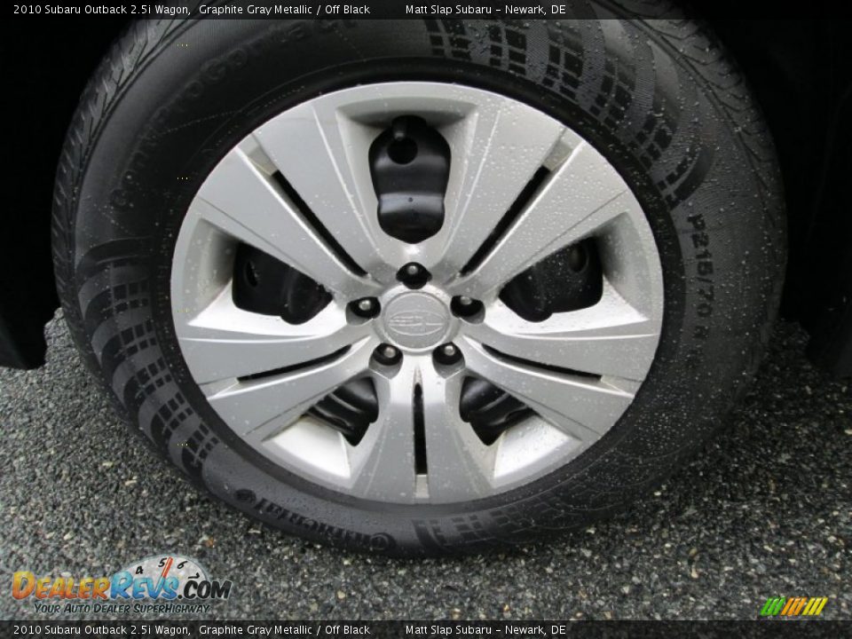 2010 Subaru Outback 2.5i Wagon Graphite Gray Metallic / Off Black Photo #21