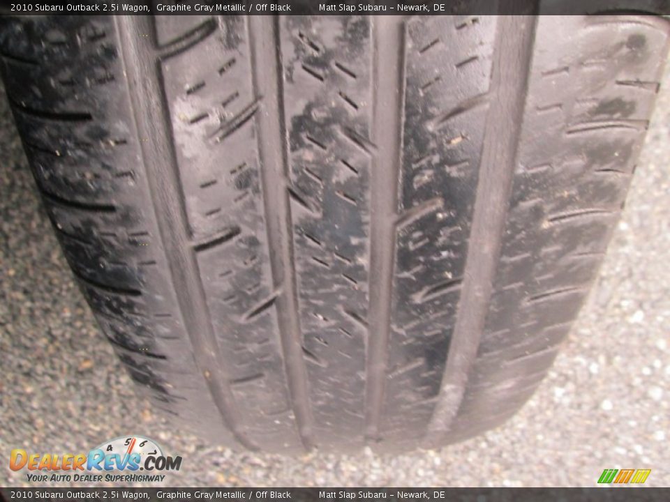 2010 Subaru Outback 2.5i Wagon Graphite Gray Metallic / Off Black Photo #22