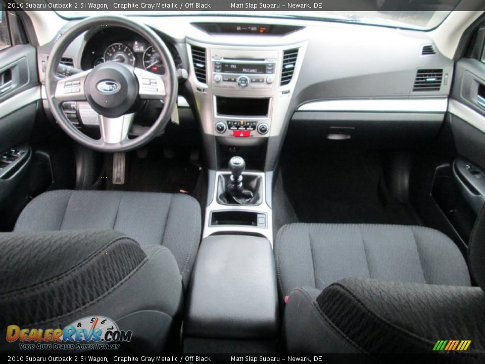 2010 Subaru Outback 2.5i Wagon Graphite Gray Metallic / Off Black Photo #23