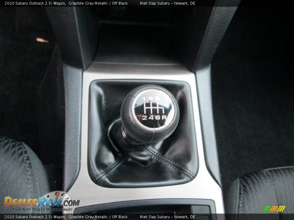 2010 Subaru Outback 2.5i Wagon Graphite Gray Metallic / Off Black Photo #25