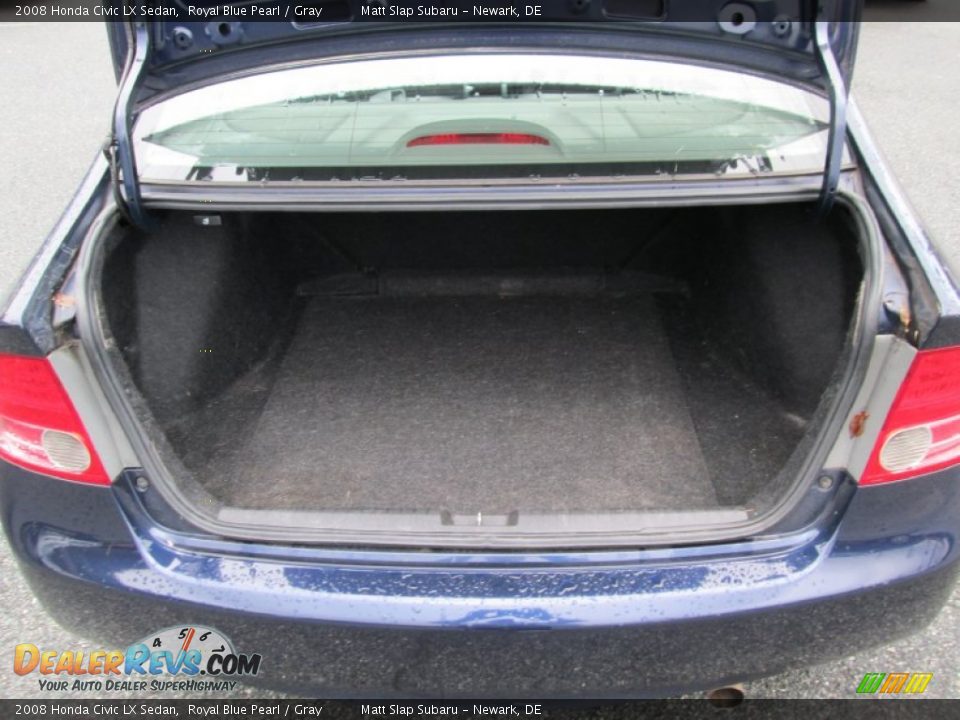 2008 Honda Civic LX Sedan Royal Blue Pearl / Gray Photo #19