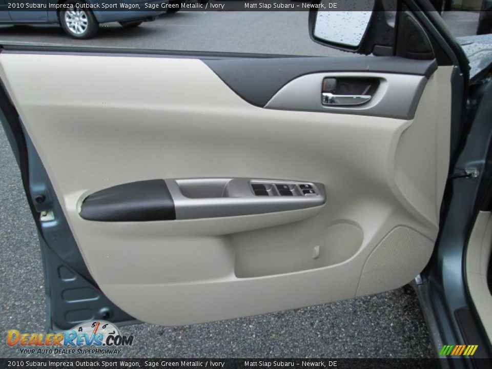 2010 Subaru Impreza Outback Sport Wagon Sage Green Metallic / Ivory Photo #12