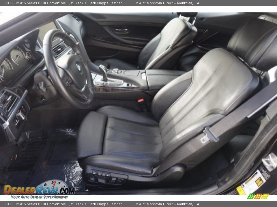 Front Seat of 2012 BMW 6 Series 650i Convertible Photo #13