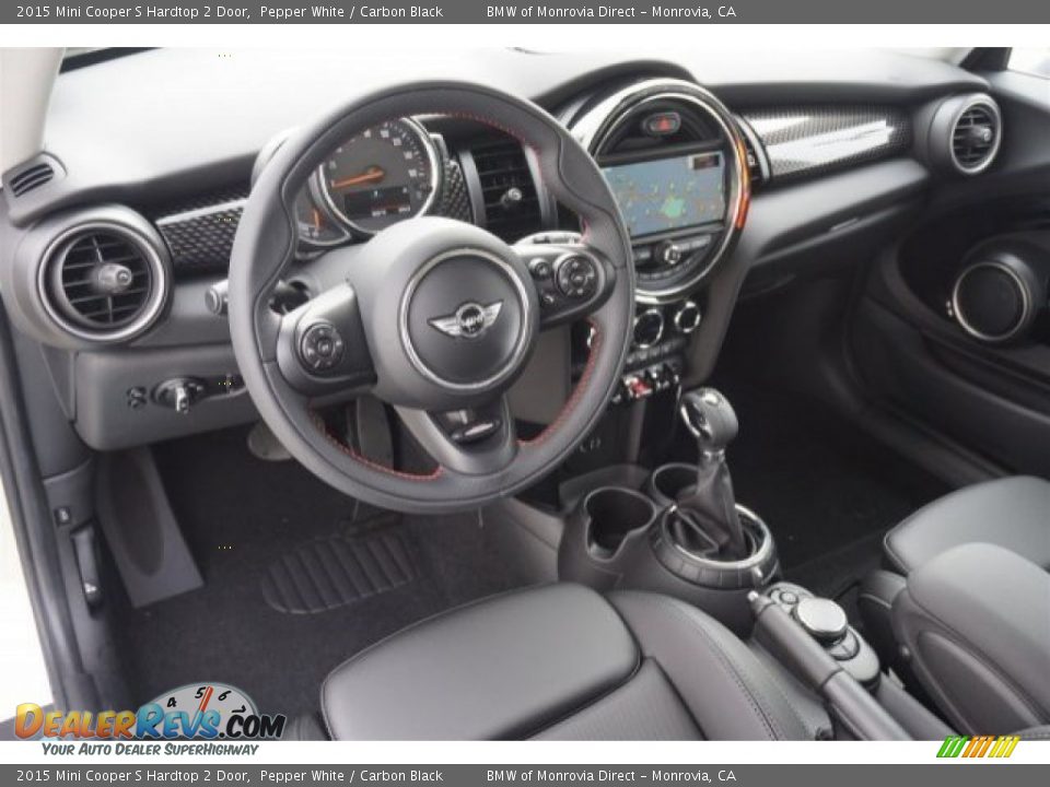 Carbon Black Interior - 2015 Mini Cooper S Hardtop 2 Door Photo #6