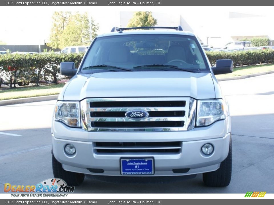 2012 Ford Expedition XLT Ingot Silver Metallic / Camel Photo #4
