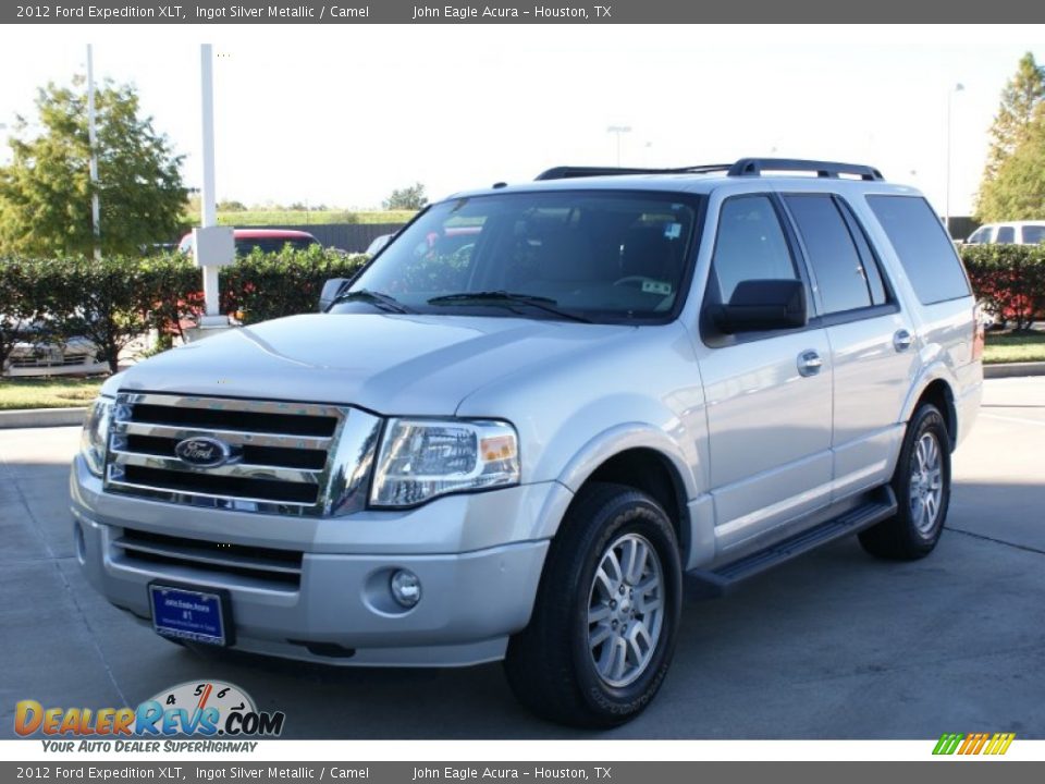 2012 Ford Expedition XLT Ingot Silver Metallic / Camel Photo #5