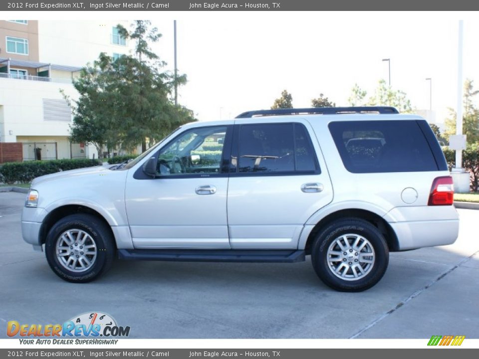 2012 Ford Expedition XLT Ingot Silver Metallic / Camel Photo #6