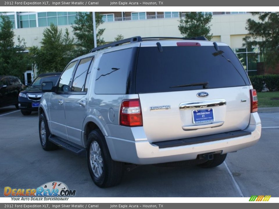 2012 Ford Expedition XLT Ingot Silver Metallic / Camel Photo #7