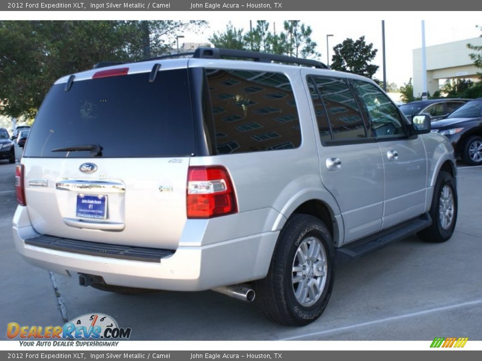 2012 Ford Expedition XLT Ingot Silver Metallic / Camel Photo #9