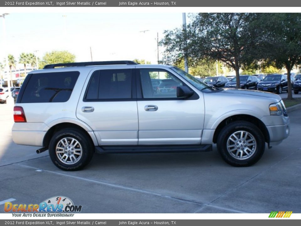 2012 Ford Expedition XLT Ingot Silver Metallic / Camel Photo #10