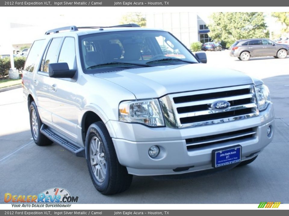 2012 Ford Expedition XLT Ingot Silver Metallic / Camel Photo #11