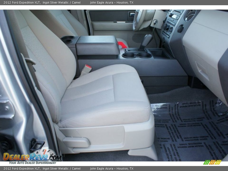 2012 Ford Expedition XLT Ingot Silver Metallic / Camel Photo #27