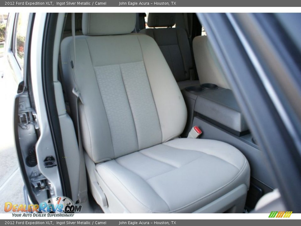 2012 Ford Expedition XLT Ingot Silver Metallic / Camel Photo #28