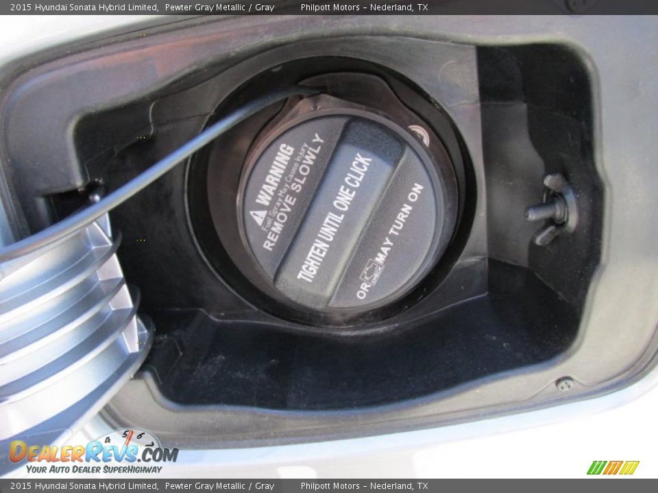 2015 Hyundai Sonata Hybrid Limited Pewter Gray Metallic / Gray Photo #14