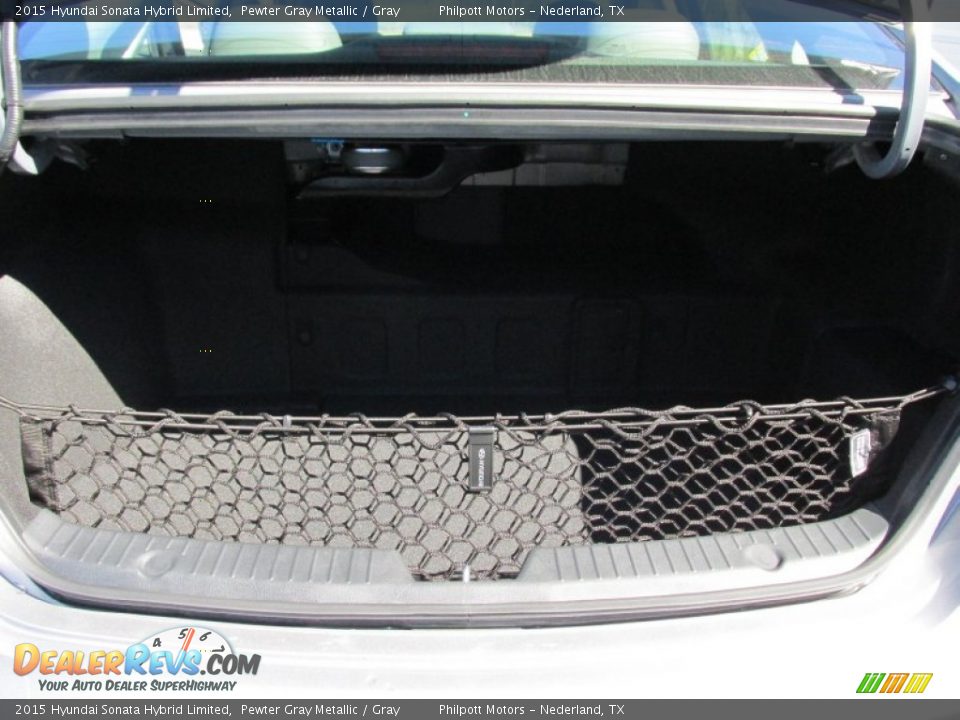 2015 Hyundai Sonata Hybrid Limited Pewter Gray Metallic / Gray Photo #18