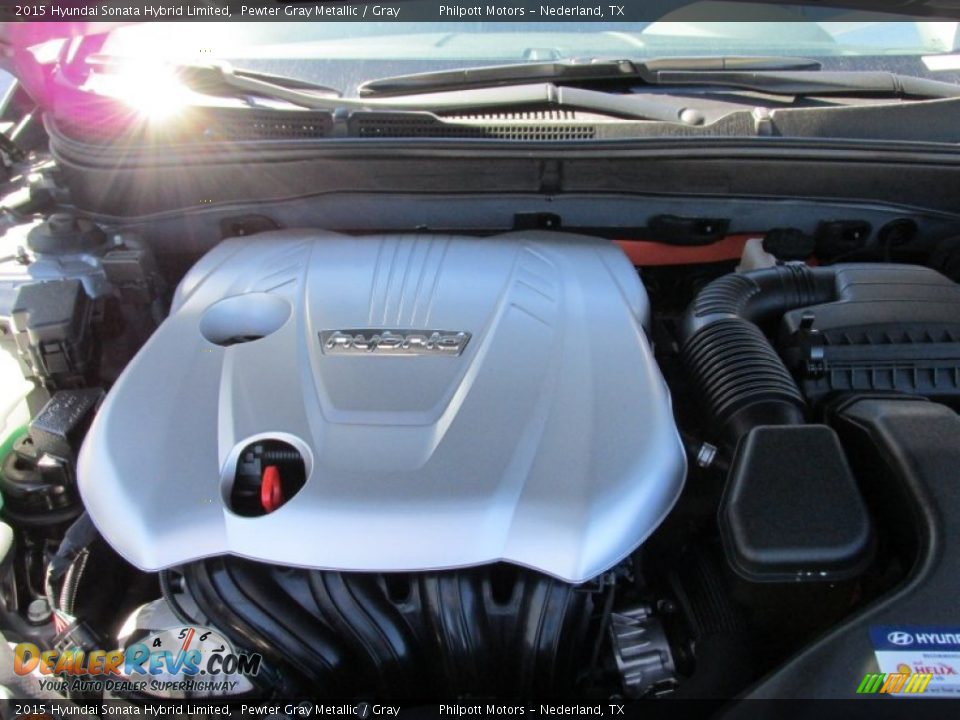 2015 Hyundai Sonata Hybrid Limited Pewter Gray Metallic / Gray Photo #19