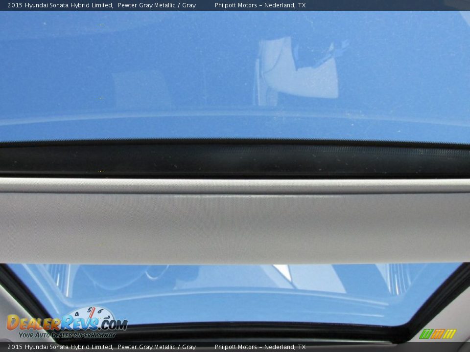 2015 Hyundai Sonata Hybrid Limited Pewter Gray Metallic / Gray Photo #27