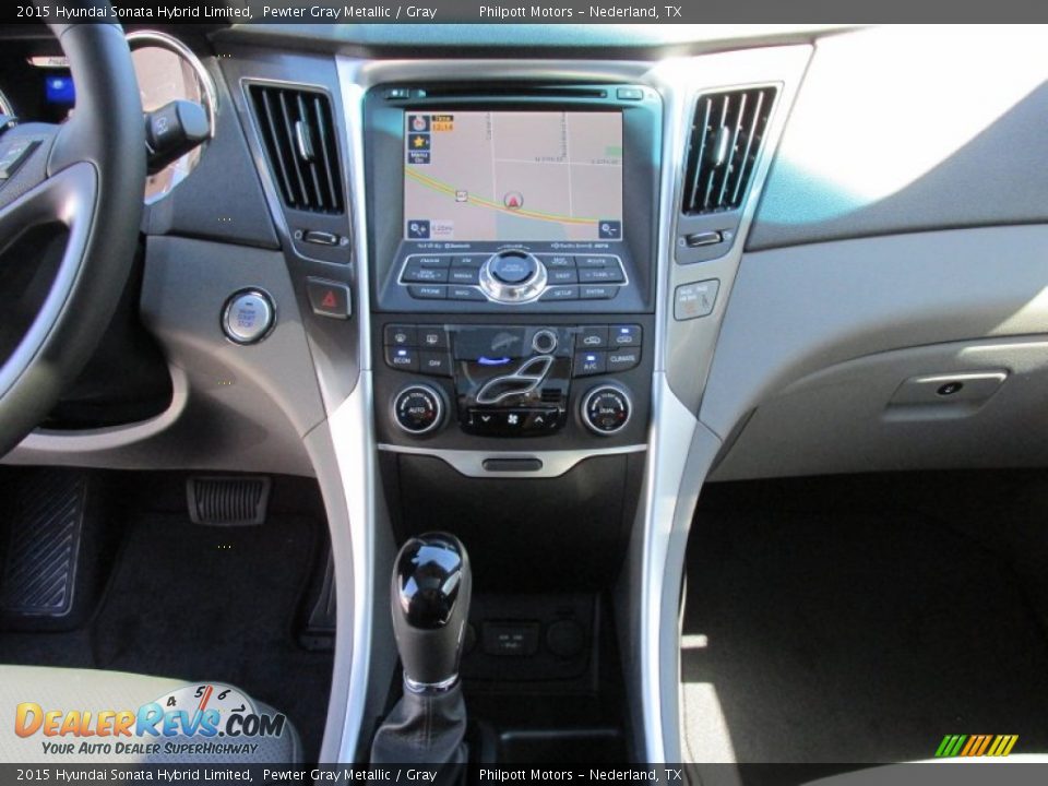2015 Hyundai Sonata Hybrid Limited Pewter Gray Metallic / Gray Photo #29