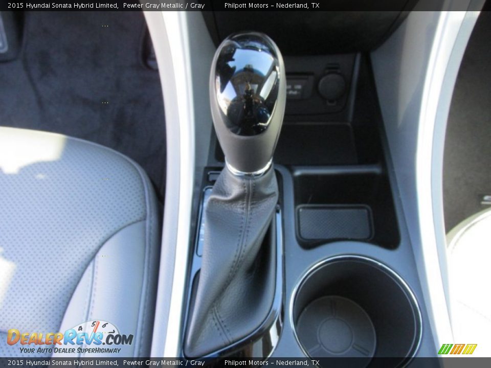 2015 Hyundai Sonata Hybrid Limited Pewter Gray Metallic / Gray Photo #32