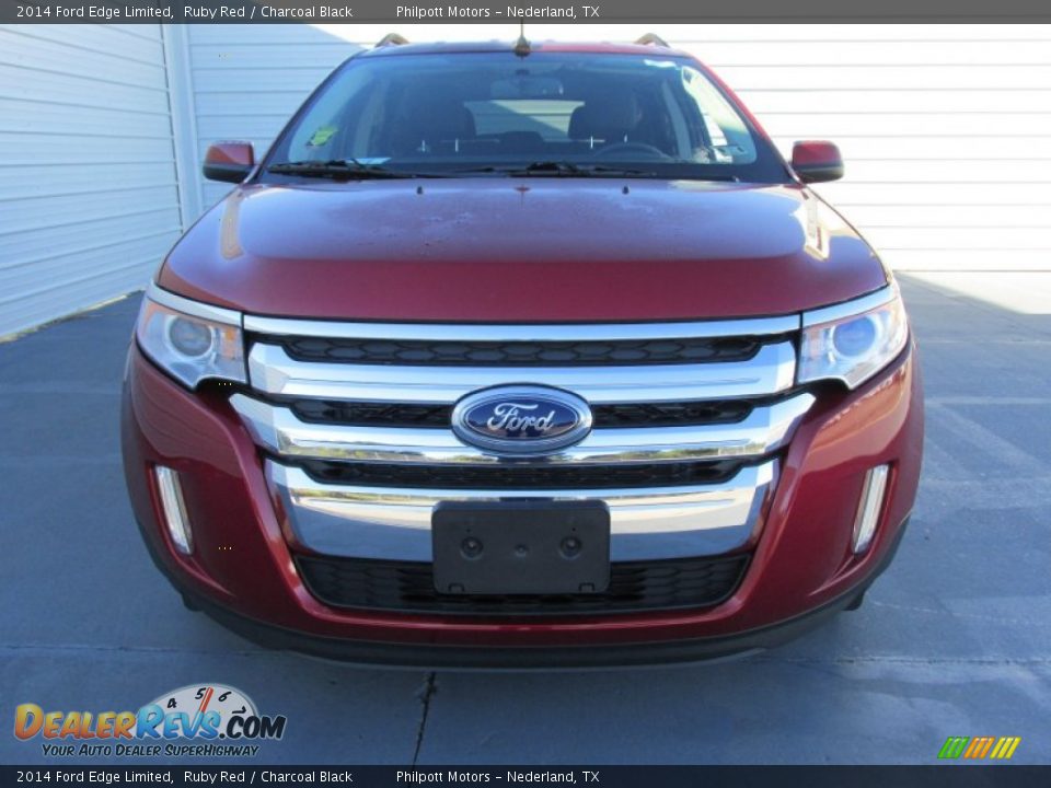 2014 Ford Edge Limited Ruby Red / Charcoal Black Photo #8