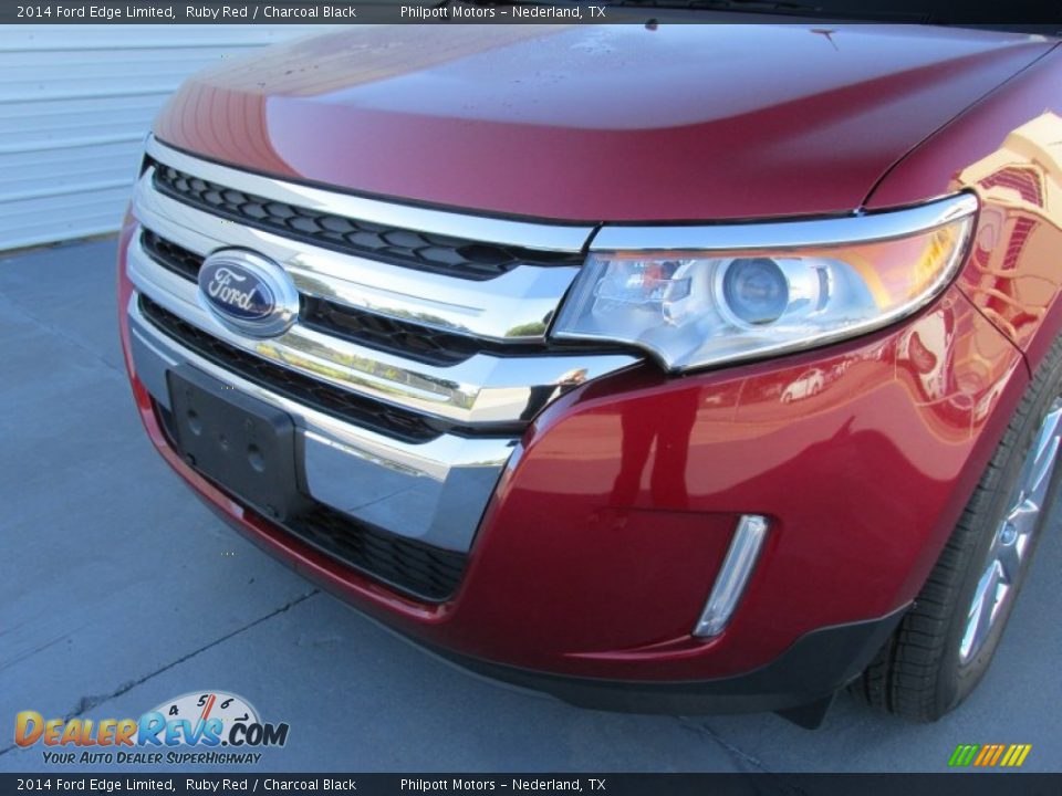 2014 Ford Edge Limited Ruby Red / Charcoal Black Photo #10