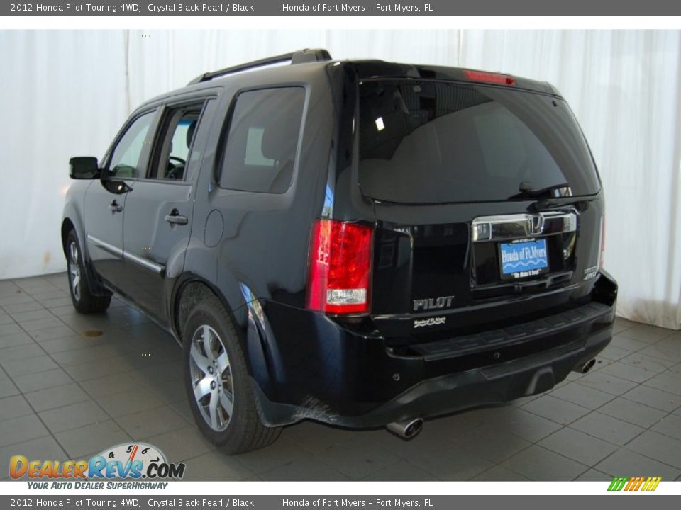 2012 Honda Pilot Touring 4WD Crystal Black Pearl / Black Photo #8