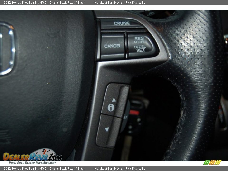 2012 Honda Pilot Touring 4WD Crystal Black Pearl / Black Photo #23