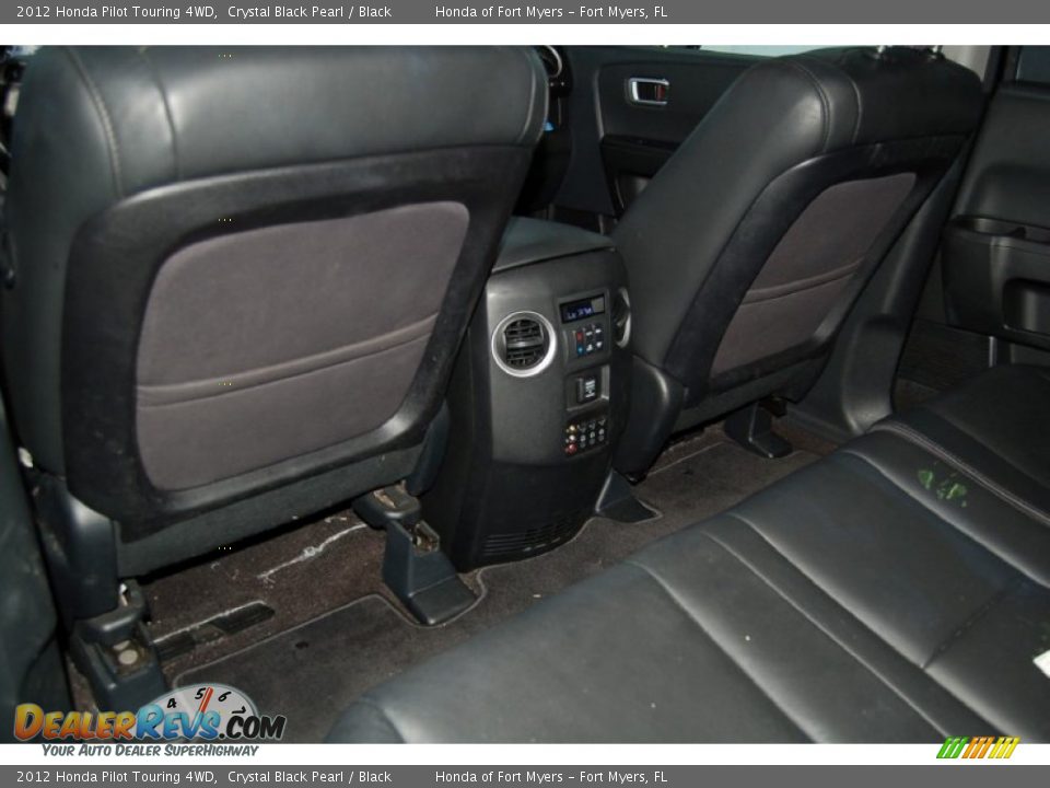 2012 Honda Pilot Touring 4WD Crystal Black Pearl / Black Photo #26