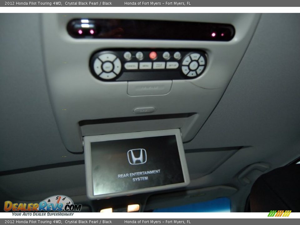 2012 Honda Pilot Touring 4WD Crystal Black Pearl / Black Photo #29