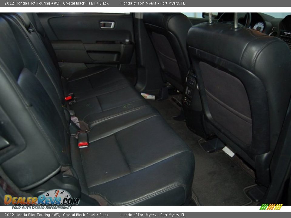 2012 Honda Pilot Touring 4WD Crystal Black Pearl / Black Photo #34