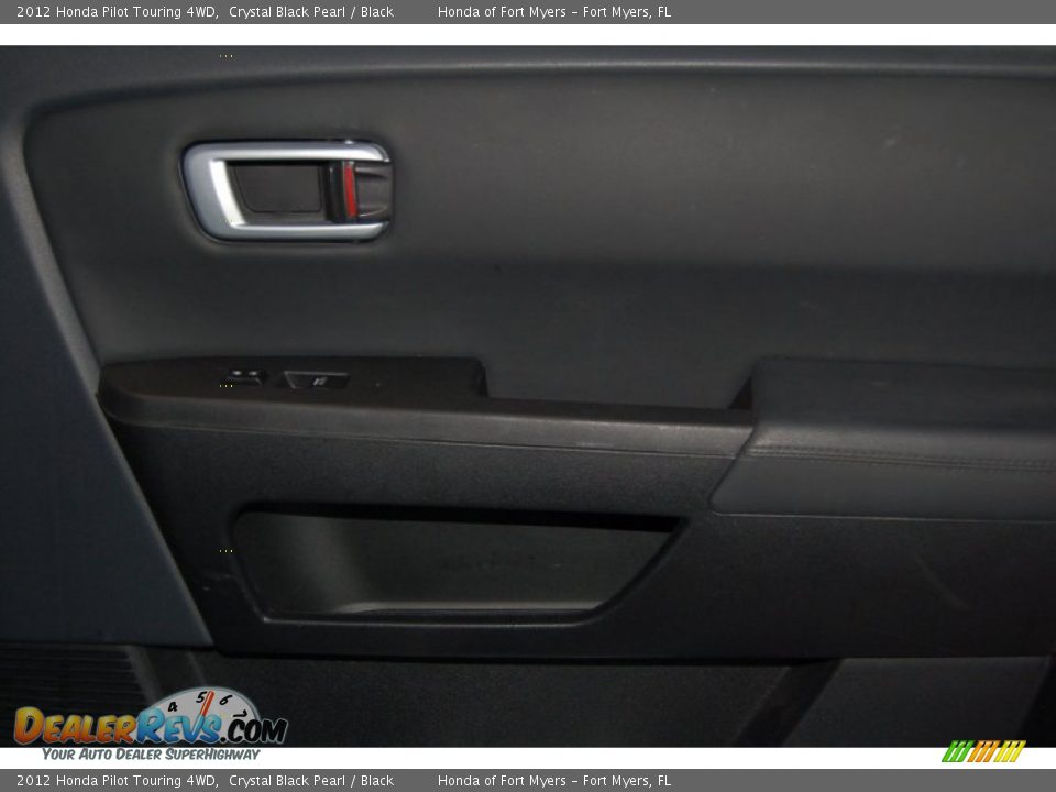 2012 Honda Pilot Touring 4WD Crystal Black Pearl / Black Photo #35