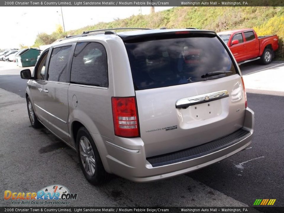 2008 Chrysler Town & Country Limited Light Sandstone Metallic / Medium Pebble Beige/Cream Photo #6