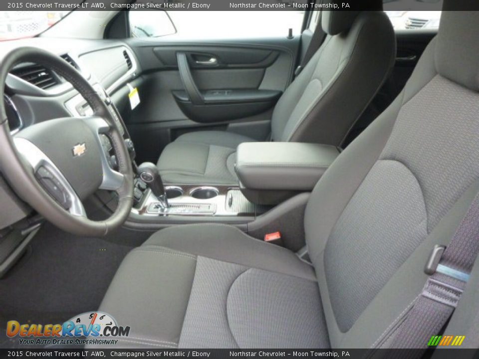 2015 Chevrolet Traverse LT AWD Champagne Silver Metallic / Ebony Photo #10