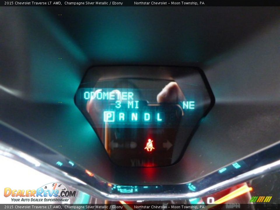 2015 Chevrolet Traverse LT AWD Champagne Silver Metallic / Ebony Photo #20